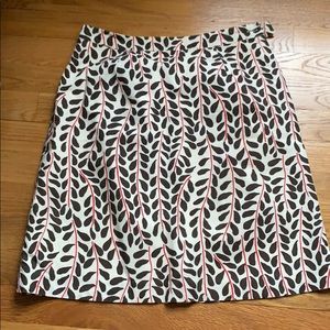 J crew Patterned mini skirt.
